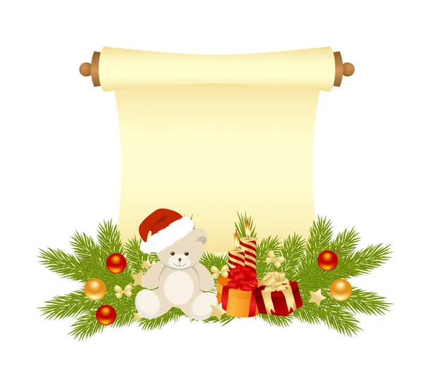 Rukopis vánoční — Stockový vektor