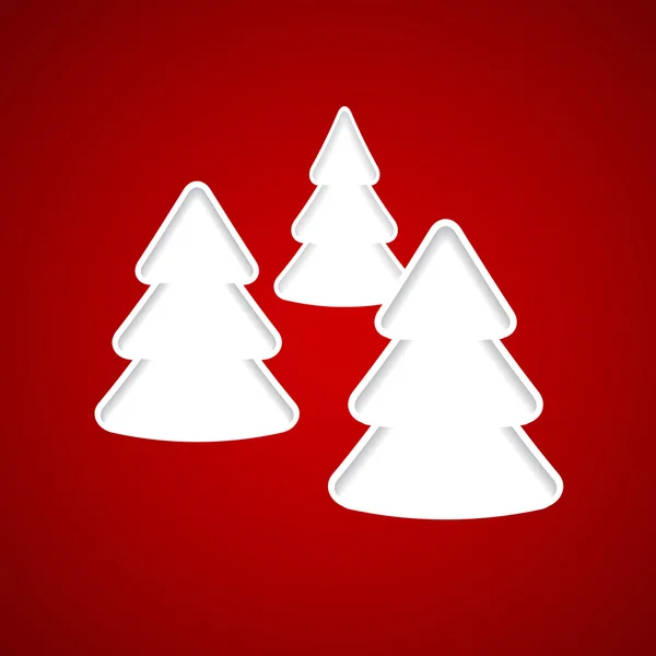 Papier arbre de Noël — Image vectorielle