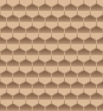 Altıgen sorunsuz kahverengi