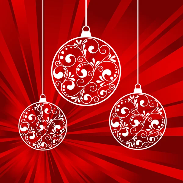 Xmas papieren ballen — Stockvector