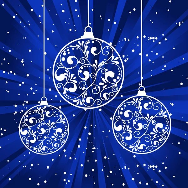 Xmas paper balls — Stock Vector