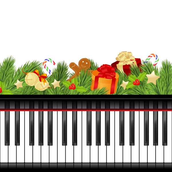 Plantilla de Navidad musical — Vector de stock