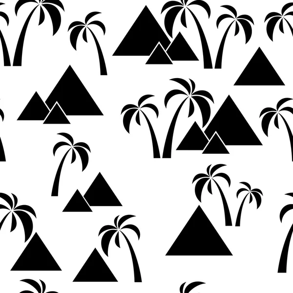 Pyramides de palmiers sans couture — Image vectorielle