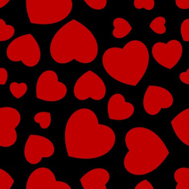 Dikişsiz kırmızı Kalpler