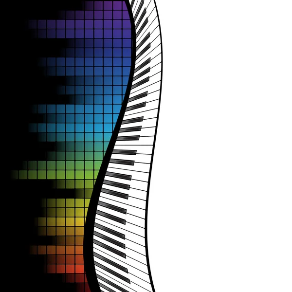Gabarit piano noir — Image vectorielle