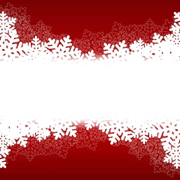 Fondo de copo de nieve rojo — Vector de stock