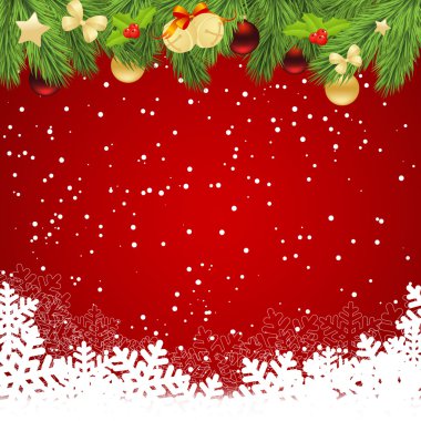 Christmas kırmızı şablon