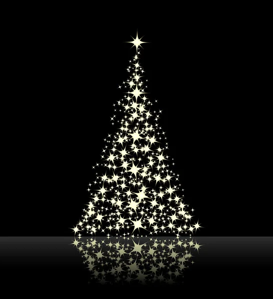 圣诞背景黑色 — 图库矢量图片