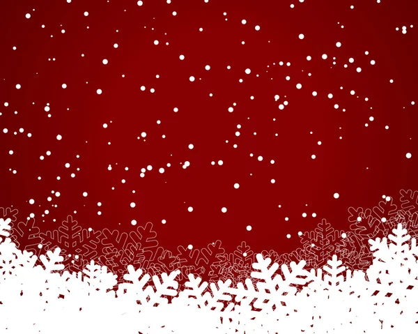 Tarjeta de Navidad roja — Vector de stock