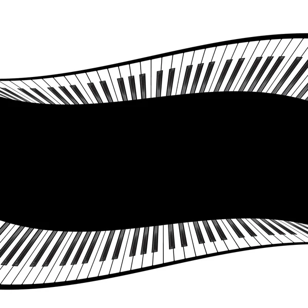 Gabarit pour piano isolé — Image vectorielle