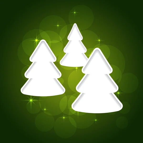 Kerstboom papier — Stockvector