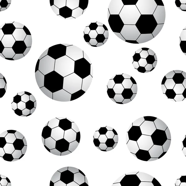 Ballon de football sans couture — Image vectorielle