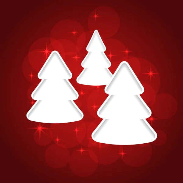 Χριστουγεννιάτικο δέντρο χαρτί — Διανυσματικό Αρχείο