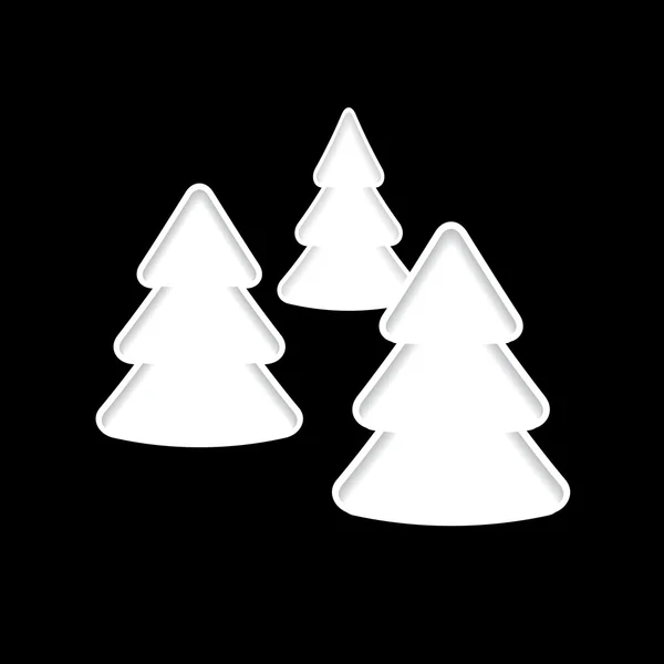 Kerstboom papier — Stockvector