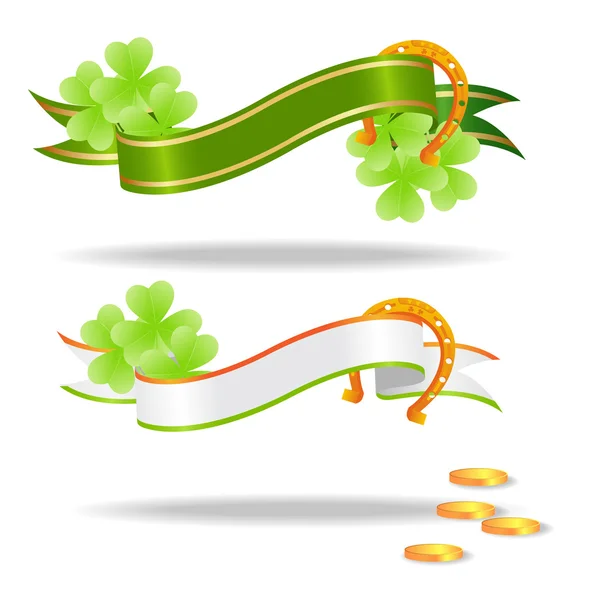 Saint patricks banners — Stock Vector