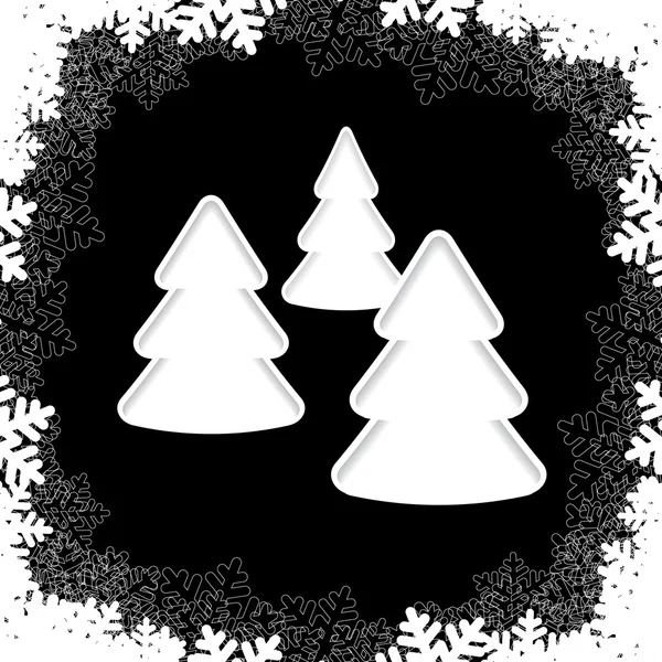 Papel de árvore de Natal — Vetor de Stock