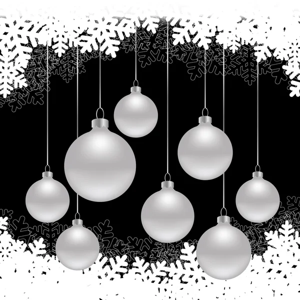Natale sfondo nero — Vettoriale Stock