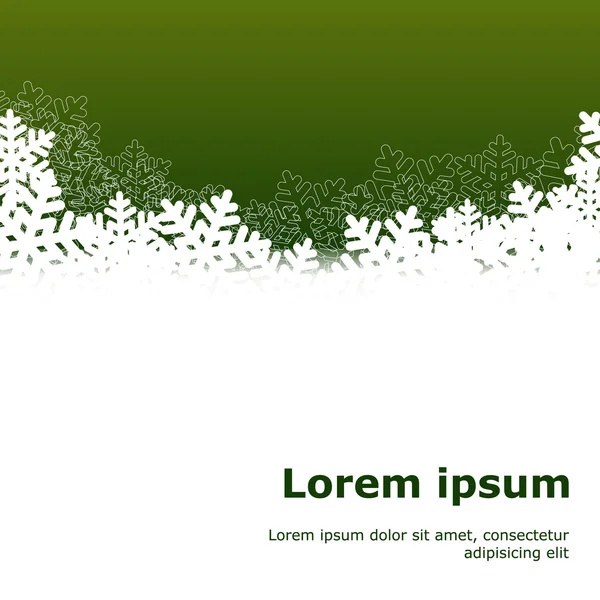 Christmas green background — Stock Vector