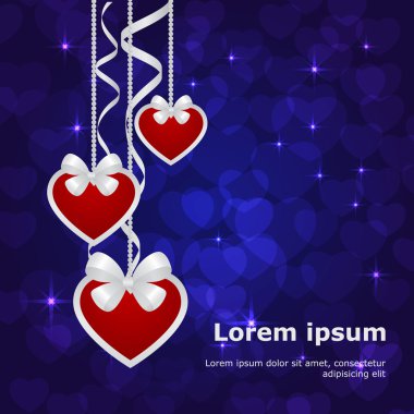 Sevgililer mavi arka plan