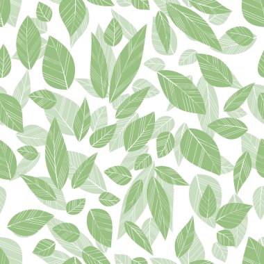 Yeşil sorunsuz yaprakları