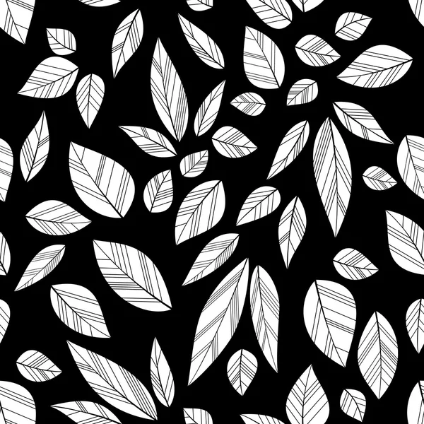 Белые бесшовные листья — стоковый вектор