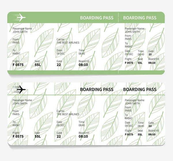 Ticket boarding pass — Stock Vector