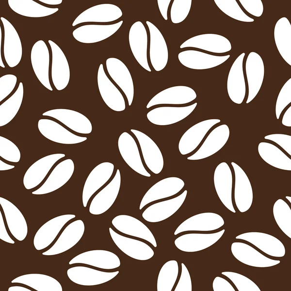 Seamless coffee beans — Stock Vector