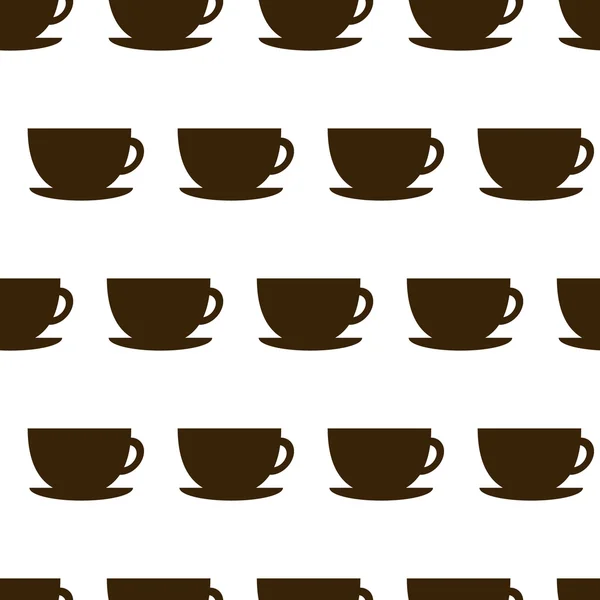 Taza de café sin costura — Vector de stock