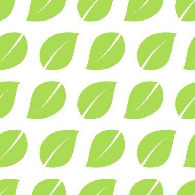 Yeşil sorunsuz yaprakları