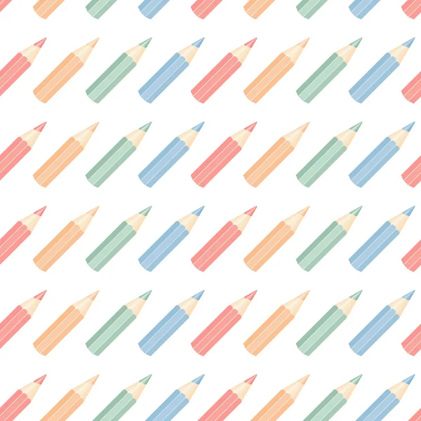 Crayon sans couture isolé — Image vectorielle