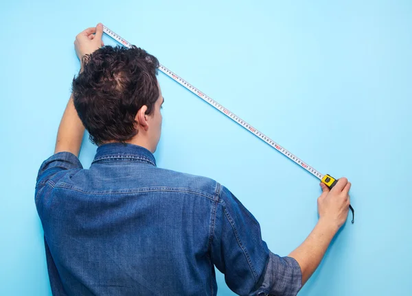 Bauunternehmer Gipser. Arbeiter — Stockfoto