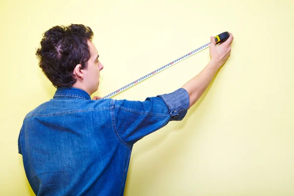 Contractor plasterer. Worker — Stock Photo, Image