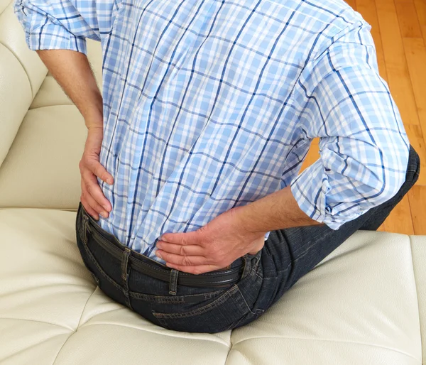 Man suffering from backache Royalty Free Stock Photos