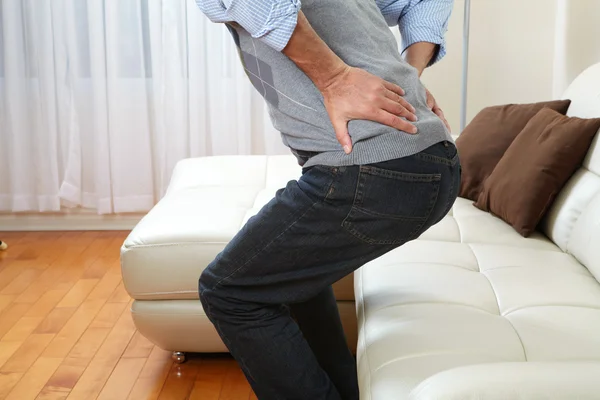 Man suffering from backache — Stock Photo, Image