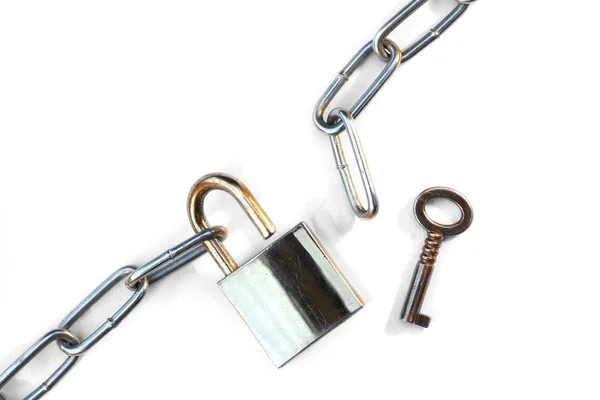 Lock en ketting — Stockfoto
