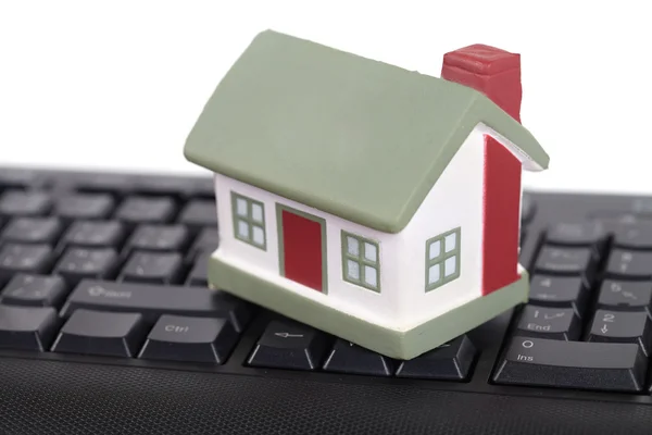 House and keyboard — Stock Photo, Image