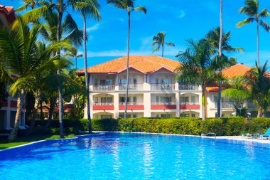 tropikal tatil köyü.