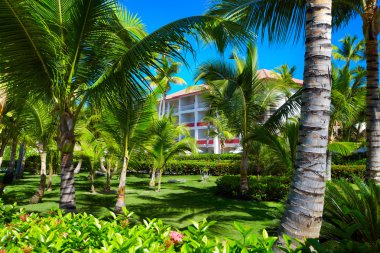 tropikal tatil köyü.