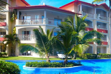 tropikal tatil köyü.