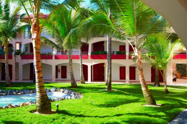 tropikal tatil köyü.