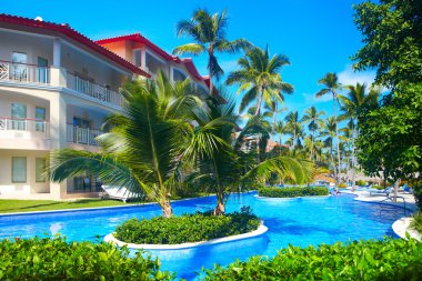 tropikal tatil köyü.