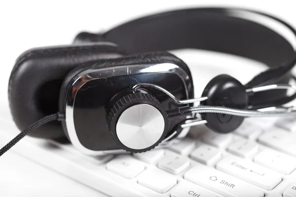 Microphone and keyboard — Stock Photo, Image