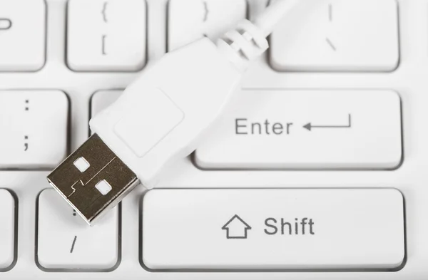 Wtyczkę kabla USB — Zdjęcie stockowe