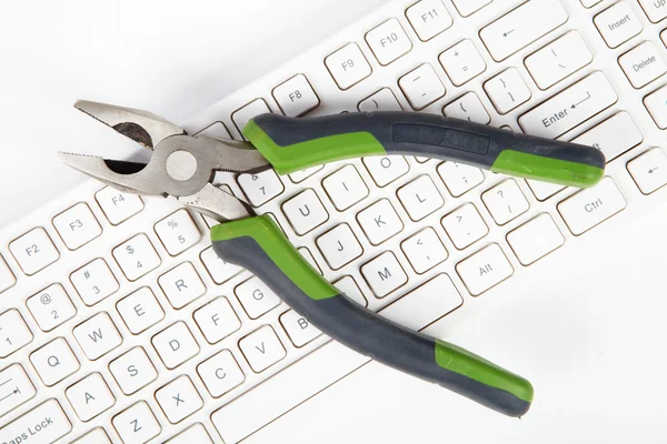Tools and keyboard — Stock Photo, Image