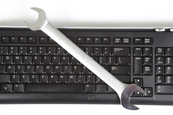 Werkzeuge und Tastatur — Stockfoto