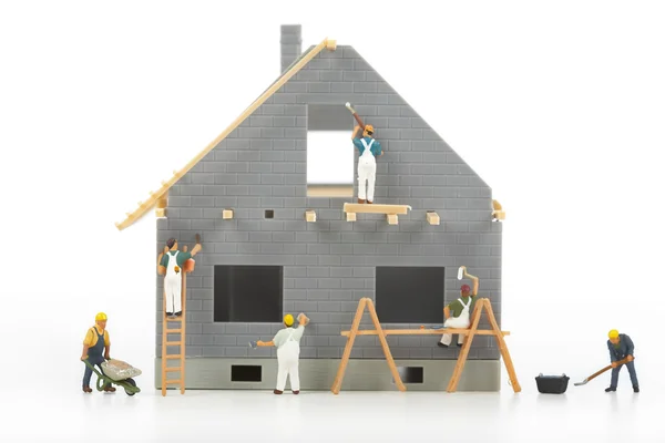 Construction of cottages — Stock Photo, Image