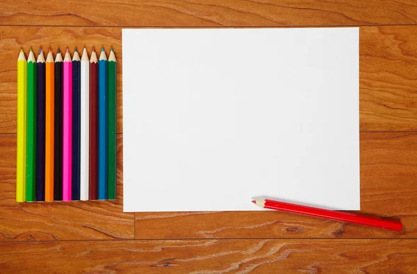 Pencils and paper — Stock Photo, Image