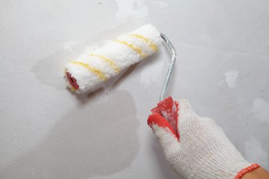 Yüklenici sıvacı. İşçi