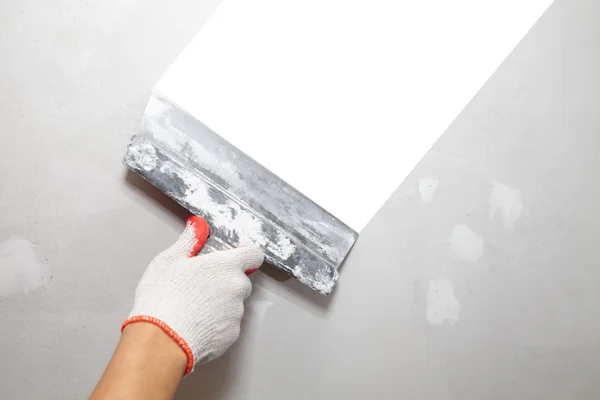 Contractor Plasterer. Worker — Stock Photo, Image