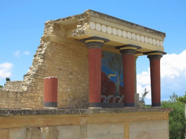 Minos Palace Knossos Kandiye, Yunanistan kalıntıları